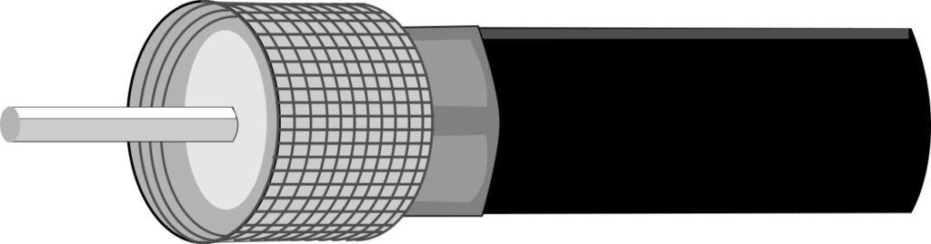 Coaxial speaker cable based on construction