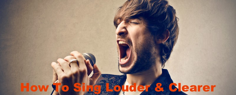 Man singing very loud.