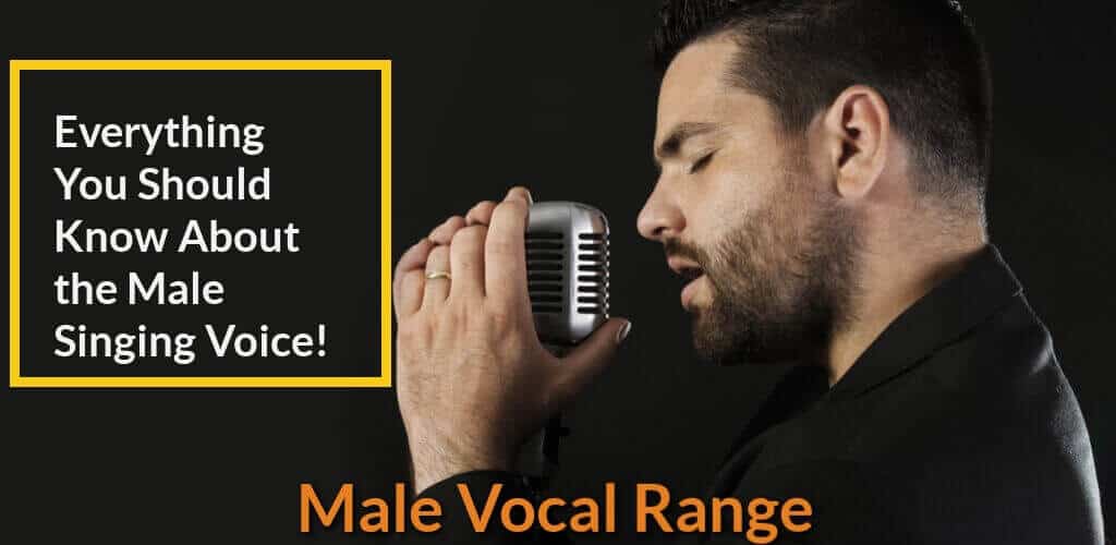 Male singer is vocalizing his voice.